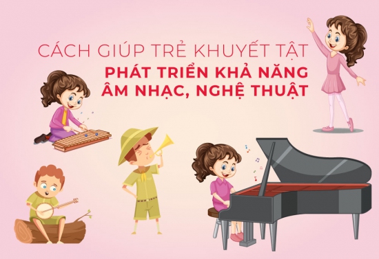 Cách giúp trẻ khuyết tật phát triển khả năng âm nhạc nghệ thuật