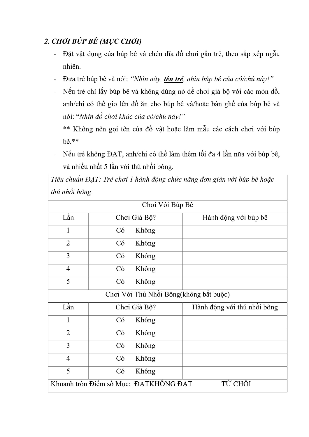 Công cụ sàng lọc rối loạn phổ tự kỷ ở trẻ em STAT 2