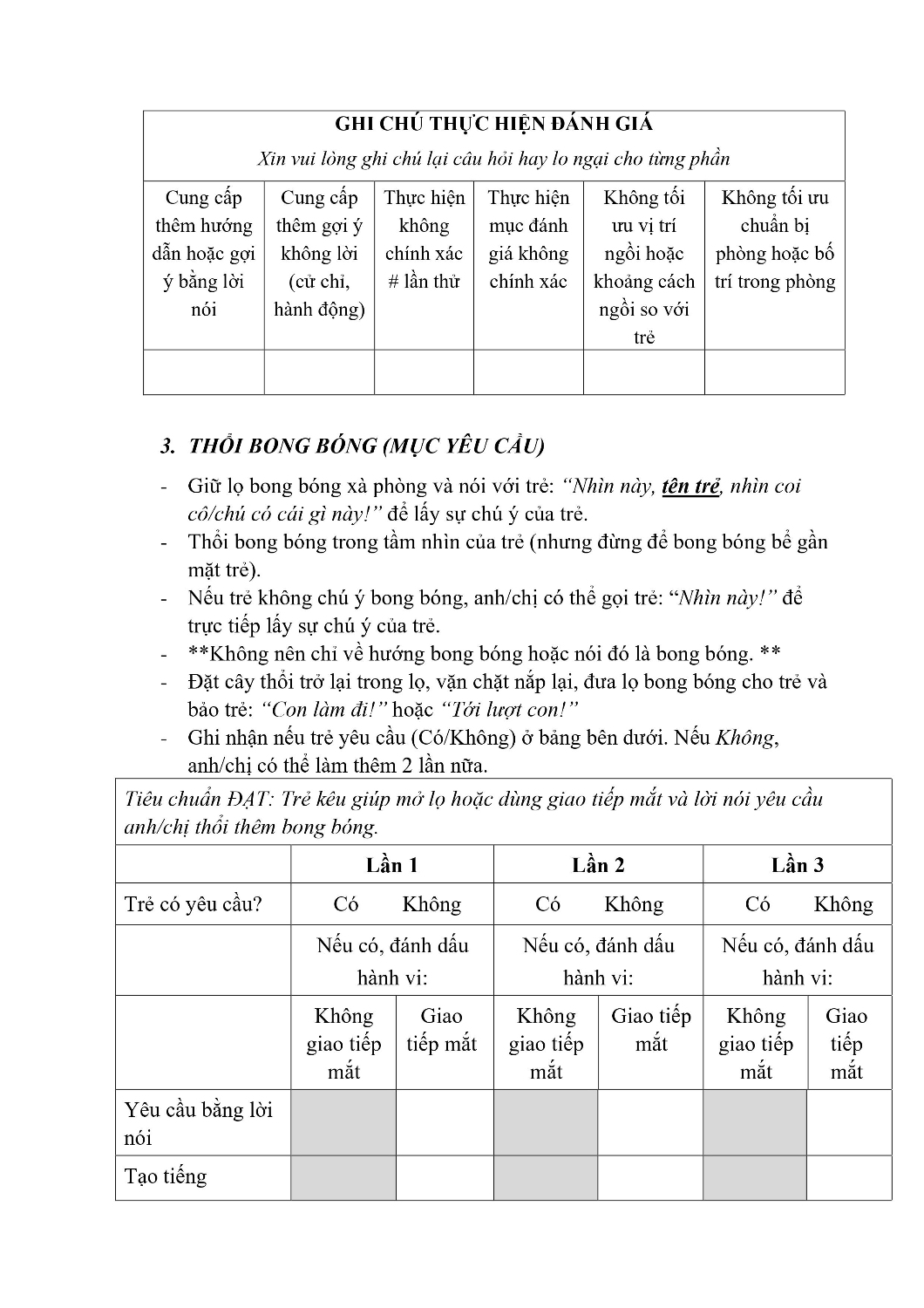 Công cụ sàng lọc rối loạn phổ tự kỷ ở trẻ em STAT 3